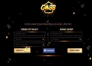 Giao diện đăng ký tại Go88