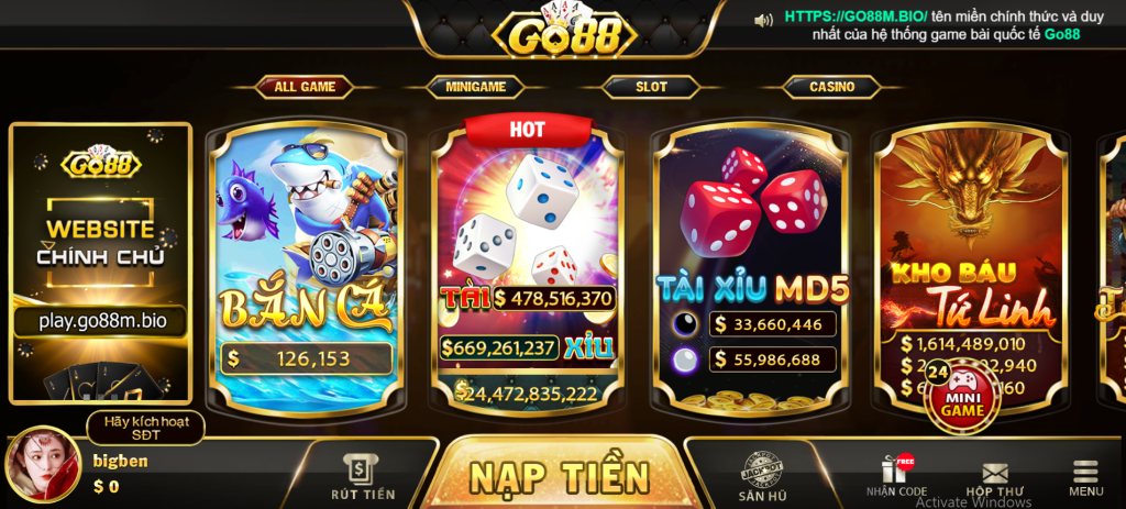 Chơi game bắn cá nhận thưởng lớn