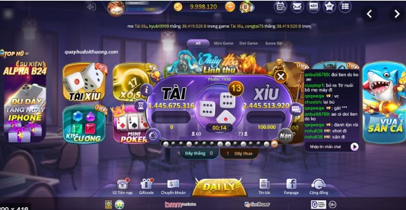 Kho game đổi thưởng đa dạng tại nhà cái B24 Club. 