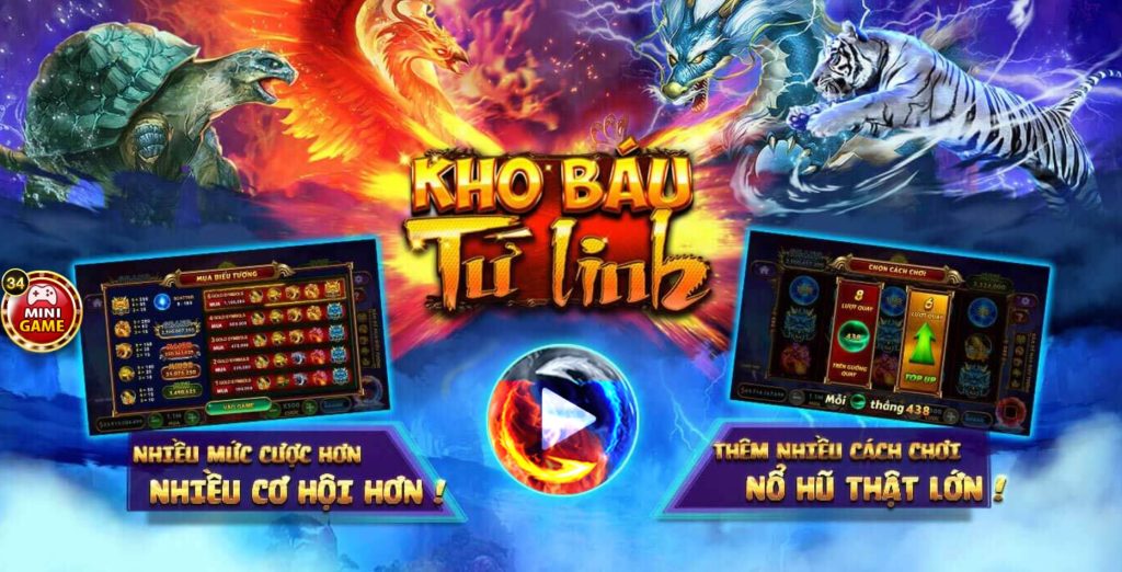 Tham gia Kho báu tứ linh để giành thưởng lớn